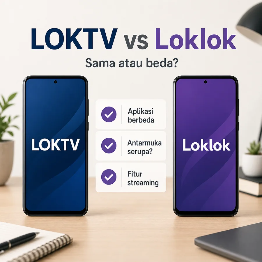 Comparison image explaining whether LOKTV and Loklok are the same