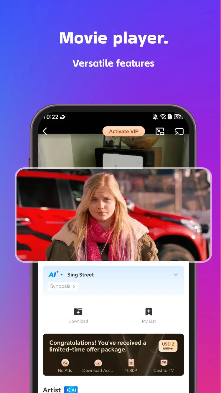 LOKTV APK movie player with HD quality playback and advanced features
